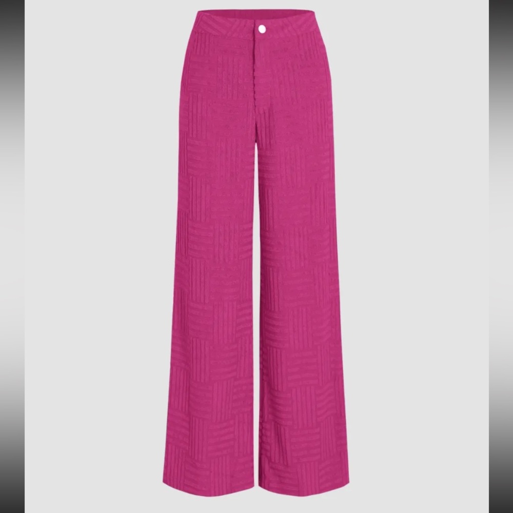 Cider terry straight leg pants
